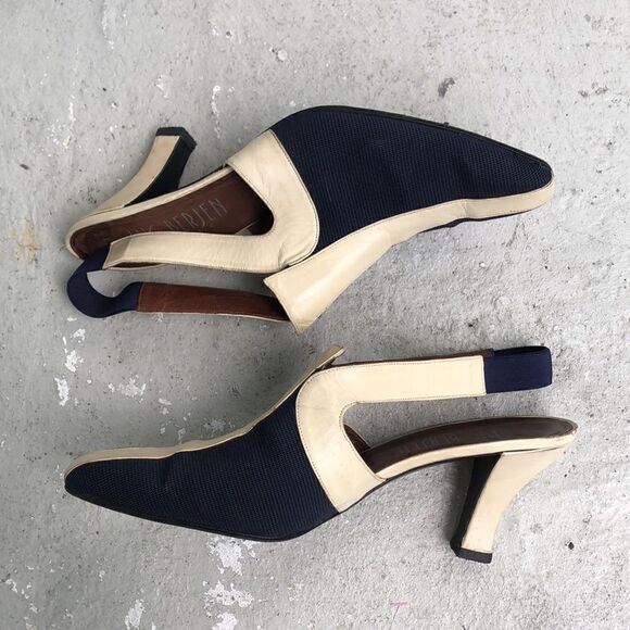 Vintage Luc Berjen slingbacks - Picture 3 of 10